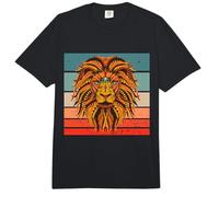 El León Abstracto León Impresión Colorida Acuarela Cara Comfort Colors Adult Heavyweight T-Shirt