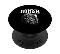 El León de Judá Apocalipsis 5:5 Fe Cristiana Israelita PopSockets PopGrip Adhesivo