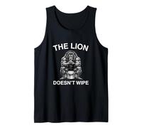 El León No Limpia Divertido Gen Z Broma Brainrot Obsceno Meme Camiseta sin Mangas