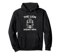 El León No Limpia Divertido Gen Z Broma Brainrot Obsceno Meme Sudadera con Capucha
