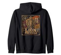 El león prevalece Apocalipsis 5 5 León Cristiano Sudadera con Capucha