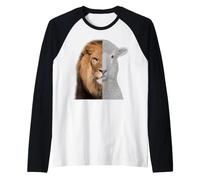 El león y el Cordero Camiseta Manga Raglan