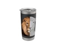 El león y el cordero Vaso térmico de acero inoxidable de doble pared