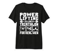 El Levantamiento de Pesas es como un triatlón para Hombres de Verdad - Funny Gym Camiseta Premium