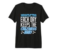 El Levantamiento de Pesas Mantiene lejos la Locura - Bodybuilder, Gym Camiseta Premium