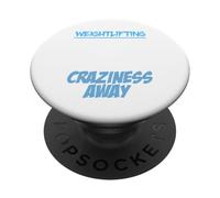 El Levantamiento de Pesas Mantiene lejos la Locura - Bodybuilder, Gym PopSockets PopGrip Adhesivo