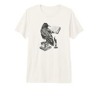 El Libro del Cuervo y tintero y Pluma Pluma Edgar Allan PoE Meme Camiseta Premium