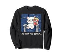 El libro era mejor divertido gato meme Sudadera