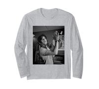 El líder de Charlatans Tim Burgess por Andy Willsher Manga Larga