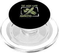 El limo de okra despierta la okra vegetal, un amante de la okra orgánica PopSockets PopGrip para MagSafe