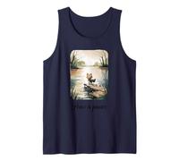 El Lindo Gato Peace Is Power de Calm Lake Art Camiseta sin Mangas