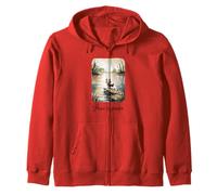 El Lindo Gato Peace Is Power de Calm Lake Art Sudadera con Capucha