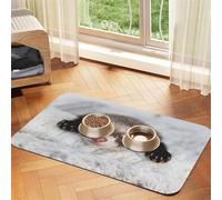 El Lindo hurón está durmiendo,Tapete Impermeable para Comida de Mascotas, manteles Individuales para Comida y Agua para Perros y Gatos, tapetes de Cuero sintético para Comida.,40x60cm