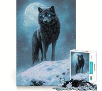 El Lobo del Alma Invernal,Rompecabezas de 1000 Piezas para Adolescentes,Juego de Entrenamiento Cognitivo,Ajuste, Compacto,Diversión para el Tiempo de Juego en Familia (38x26cm)