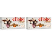 EL LOBO - Turrón Crunchy de Zanahoria para Perros 85g, Snack Navideño Natural, Textura Crujiente con Pre-Corte, Receta formulada por Veterinarios (Paquete de 2)