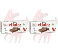 EL LOBO - Turrón de Chocolate con Almendras, Ingredientes Naturales, Textura Crujiente, Precortado Para Fácil Consumo, Envase 100% reciclado, 250 Gramos (Paquete de 2)
