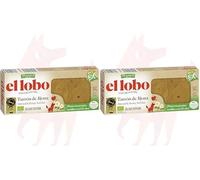 EL LOBO - Turrón de Jijona 100% BIO 200g, "All Natural", Ecofriendly, Turrón Tradicional, Ingredientes Naturales, Textura Suave, Calidad Suprema, Sin Gluten (Paquete de 2)