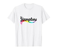 El logotipo del arco iris de los Hamptons orgullo gay derechos LGBTQ East End Camiseta