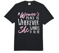 El Lugar de una Mujer está Donde quiera Que esté - Empoderarla Comfort Colors Adult Heavyweight T-Shirt