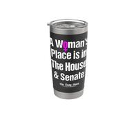 El lugar de una mujer está en la Cámara y el Senado Feminismo Feminista Vaso térmico de acero inoxidable de doble pared