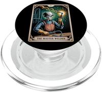 El Maestro Soldador Esqueleto Tarot - Soldadura Expertos Poder Hombres PopSockets PopGrip para MagSafe