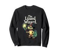 El Mago del Lagarto Fantasía Arte Criatura Mágica Sudadera