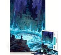 El Mago del Portal mágico Rompecabezas de 1000 Piezas para Adolescentes Juego de Memoria Divertido Componentes Resistentes y de fácil manejo Portátil y fácil de Transportar Juego Divertido (38x52cm)