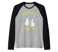 El Mago Más Bueno del Mundo Truco Hechicero Magia Mago Camiseta Manga Raglan