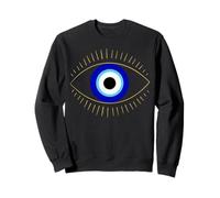 El Mal de Ojo es un símbolo Protector en Estilo Bohemio místico para Hombres Sudadera