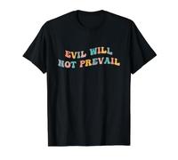 El Mal no prevalecerá Papa León XIV Unidad Dios Amor Esperanza Fe Camiseta gráfica económica, Hombre, Negro, L