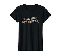 El Mal no prevalecerá Papa León XIV Unidad Dios Amor Esperanza Fe Camiseta gráfica económica, Mujer, Negro, M