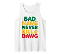 El Mal Nombre Nunca Mata a Dawg Proverbios y Significado jamaicanos Camiseta sin Mangas