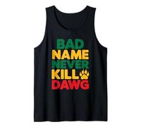 El Mal Nombre Nunca Mata a Dawg Proverbios y Significado jamaicanos Camiseta sin Mangas