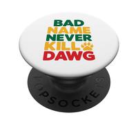El Mal Nombre Nunca Mata a Dawg Proverbios y Significado jamaicanos PopSockets PopGrip Adhesivo