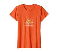 El mañana te Necesita: inspiradora Esperanza del Amanecer Camiseta, Mujer, Naranja, 3XL