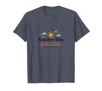 El mañana te Necesita: Otro día, Otra inspiración de Oportunidad Camiseta, Hombre, Azul Jaspeado, 4XL