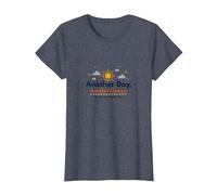 El mañana te Necesita: Otro día, Otra inspiración de Oportunidad Camiseta, Mujer, Azul Jaspeado, XS