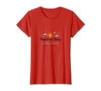 El mañana te Necesita: Otro día, Otra inspiración de Oportunidad Camiseta, Mujer, Rojo, XS