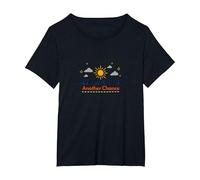 El mañana te Necesita: Otro día, Otra inspiración de Oportunidad Camiseta, Mujer Tallas Grandes, Negro, 3XL Grande