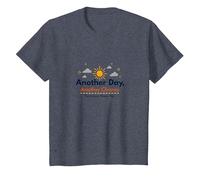 El mañana te Necesita: Otro día, Otra inspiración de Oportunidad Camiseta, Niños, Azul Jaspeado, 2 años