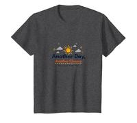 El mañana te Necesita: Otro día, Otra inspiración de Oportunidad Camiseta, Niños, Jaspeado Oscuro, 12 años