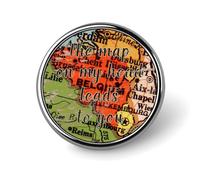 El mapa en mi cabeza te lleva a ti Conjuntos de pins Mapa vintage Viajes Botones de jeans Frases Frases Insignias Pines Botones Novedad Lindos Pines geniales Para Chaquetas Ropa Boda Fiesta