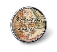 El mapa en mi cabeza te lleva a ti, juegos de pines esmaltados, pines de viaje con mapas antiguos, pines para mochilas con oración familiar, botones, pines de solapa clásicos, joyas, regalo para mochi