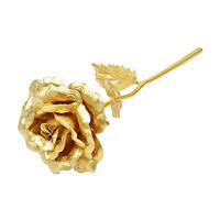 El marco de la foto de la rosa chapada en oro de 24k dura para siempre Rose con la base LOVE Regalos creativos para la fiesta de bodas de los enamorados Día de San Valentín, una sola flor desnuda
