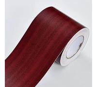 El marco del papel de pared se adhiere a sí mismo, Borde de papel tapiz autoadhesivo con diseño de línea de cintura y veta de madera, varios tamaños(Wood Wl,10mx10cm)