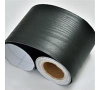 El marco del papel de pared se adhiere a sí mismo, Borde de papel tapiz autoadhesivo con diseño de línea de cintura y veta de madera, varios tamaños(Wood Black,5mx10cm)