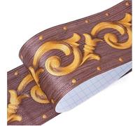 El marco del papel de pared se adhiere a sí mismo, Cenefa autoadhesiva for rodapié de pared, multicolor, 1 x 1 cm(14)