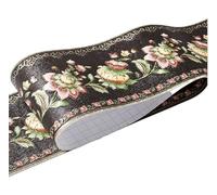 El marco del papel de pared se adhiere a sí mismo, Cenefa autoadhesiva for rodapié de pared, multicolor, 1 x 1 cm(09)