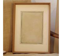 El marco flotante, Marco de fotos hueco transparente doble cara, multicolor, 6/7/8/A3/A4/4k pulgadas y tamaños cuadrados for exhibición manualidades(Light Walnut,Square [Inner diameter 15*15cm])