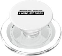 El Matrimonio es un Taller Porque Trabajo y Ella Compra PopSockets PopGrip para MagSafe